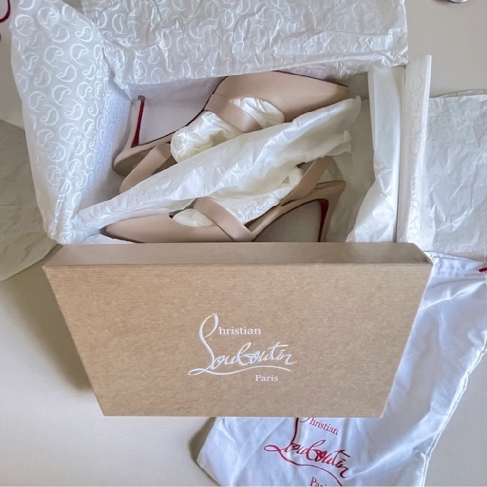 Christian Louboutin Actina 85 Nappa Slingback Pump - Picture 11 of 16